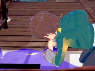 Konosuba yaoi - kazuma muie cu sperma în lui gură - japonez asiatic manga animat joc x evaluat film homosexual