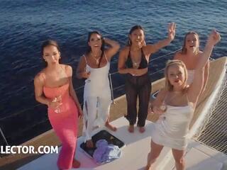 Lifeselector - passionate bachelorette party babes at sea