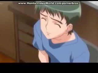 Anime dospívající školačka sets nahoru zábava souložit v lůžko