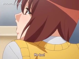 Søt anime skole damsel smaker og knulling pecker