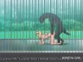 Busty Anime darling Cunt Nailed Hard By Monster At The Zoo