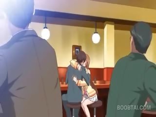 Ruda anime szkoła lalka seducing jej piękne nauczycielka