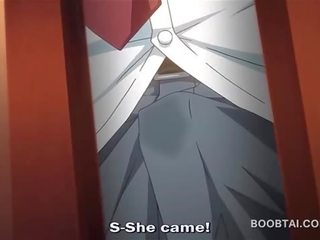 Blonde anime siren gets bald twat nailed in close-up