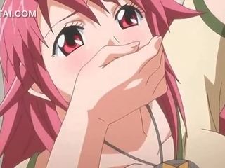 Růžový vlasy anime divinity píča v prdeli proti the